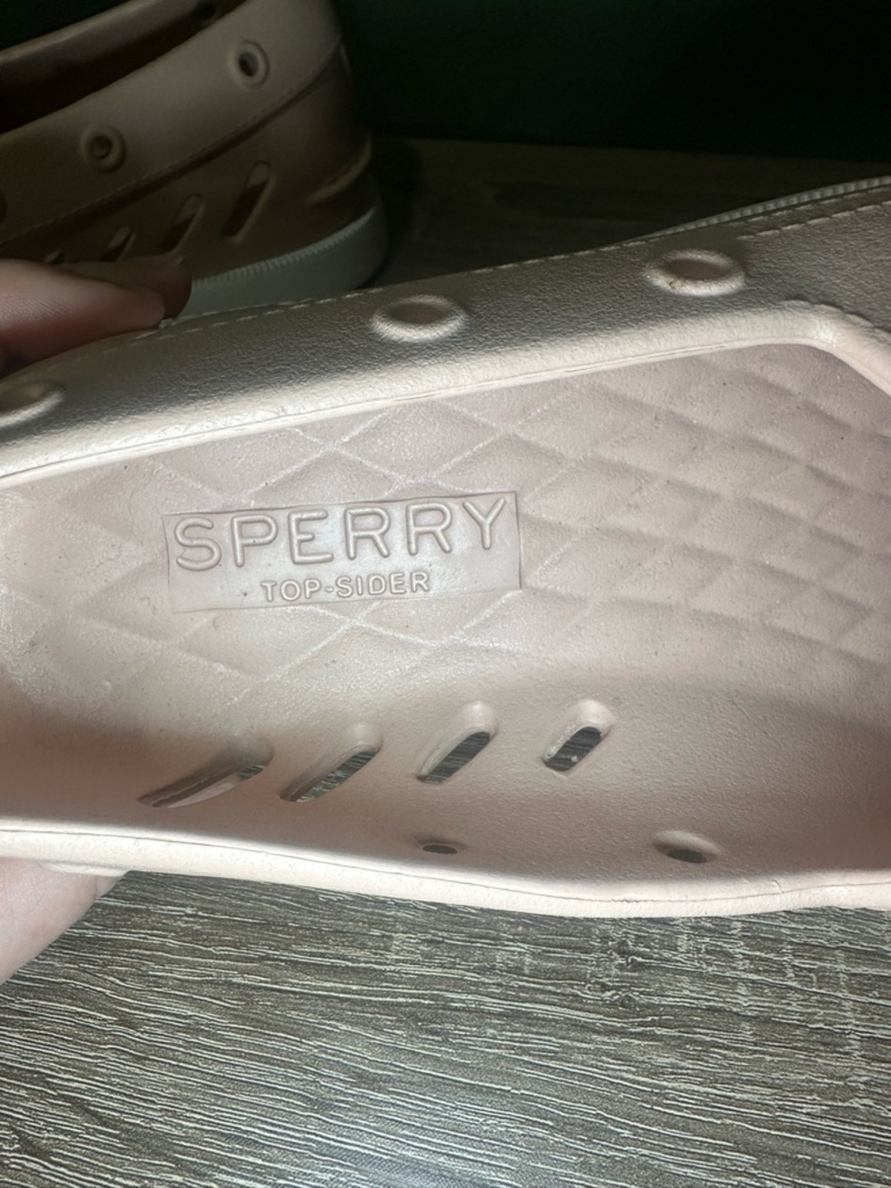Sperry Float Slip-On Shoes Beige Perforated Comfort Women’s 8 Men’s 6 - Picture 2 of 5